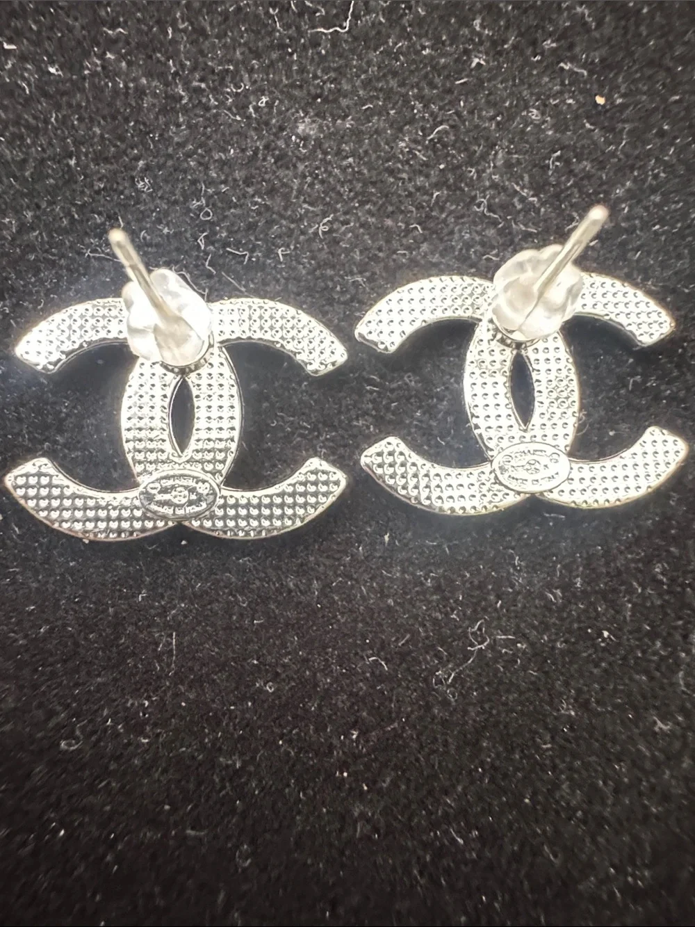 Earrings Interlocking flex Pearl & Crystal Stud Earrings - Silver tone